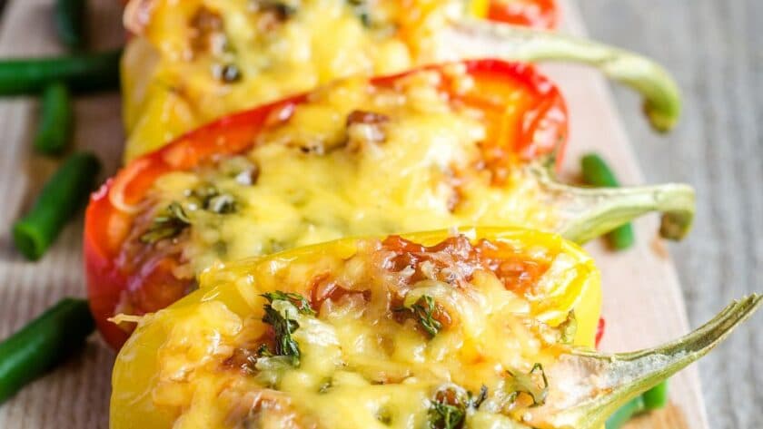 Bobby Flay Stuffed Peppers recipe