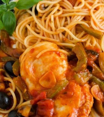 Bobby Flay Chicken Cacciatore recipe