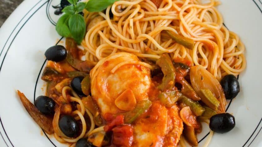Bobby Flay Chicken Cacciatore recipe