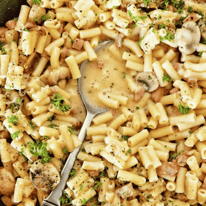 Bobby Flay Mac and Cheese Carbonara