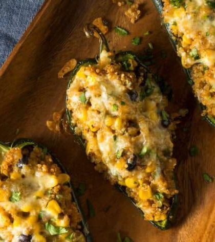 Bobby Flay Stuffed Poblano Peppers
