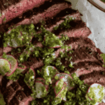 Bobby Flay Grilled Flank Steak with Chimichurri Sauce Recipe